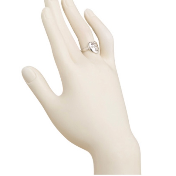 Gucci Silver 'Blind For Love' Heart Ring NWT 6.75 - Picture 5 of 8